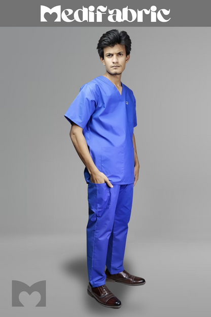 Medifabric Premium Professional Blue Scrub Suit | Unisex